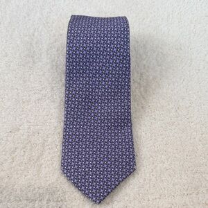 Textured Purple Geometric Pattern Men’s Tie
